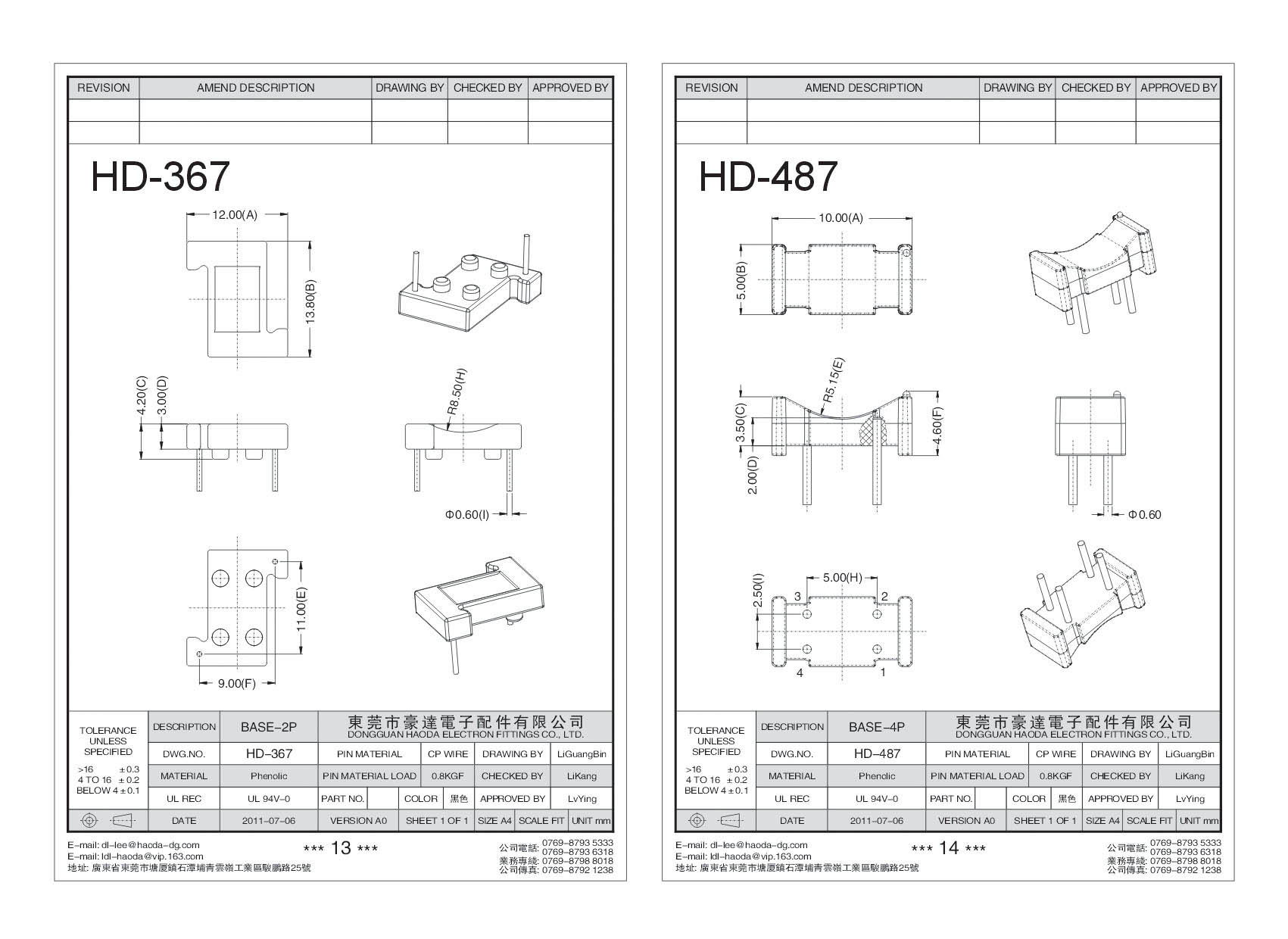 HD-367/HD-487